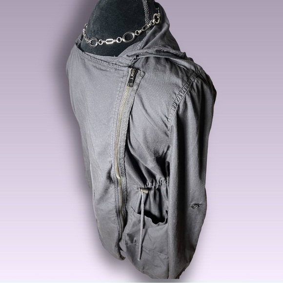 SUPPLIES by Unionbay Lightweight Grey Moto Jacket Convertible Sleeve Size Large - Picture 2 of 14